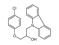 1-carbazol-9-yl-3-(4-chlorophenoxy)propan-2-ol结构式