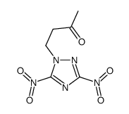 4-(3,5-dinitro-1,2,4-triazol-1-yl)butan-2-one结构式