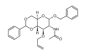 BENZYL 2-ACETAMIDO-3-O-ALLYL-4,6-O-BENZYLIDENE-2-DEOXY-ALPHA-D-GLUCOPYRANOSIDE picture