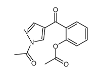 [2-(1-acetylpyrazole-4-carbonyl)phenyl] acetate结构式