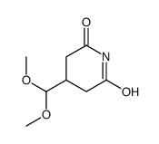 4-(dimethoxymethyl)piperidine-2,6-dione Structure