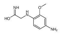 2-(4-amino-2-methoxyanilino)acetamide结构式