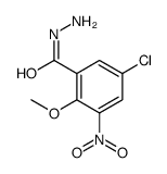 5-chloro-2-methoxy-3-nitrobenzohydrazide Structure