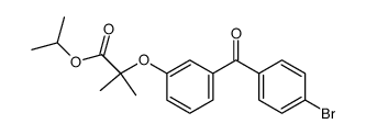 2-[3-(4-Bromo-benzoyl)-phenoxy]-2-methyl-propionic acid isopropyl ester Structure