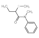 Butanamide,N-methyl-2-(methylthio)-N-phenyl-结构式