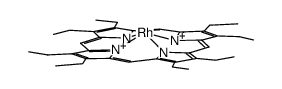 (octaethylporphyrinato)(hydrido)rhodium(II) Structure