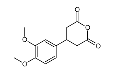 4-(3,4-dimethoxyphenyl)oxane-2,6-dione Structure