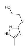 2-[(5-methyl-1H-1,2,4-triazol-3-yl)sulfanyl]ethanol结构式