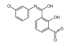 N-(3-chlorophenyl)-2-hydroxy-3-nitro-benzamide结构式