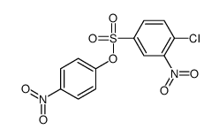 (4-nitrophenyl) 4-chloro-3-nitrobenzenesulfonate结构式