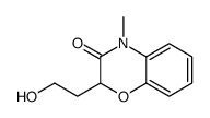 2-(2-hydroxyethyl)-4-methyl-1,4-benzoxazin-3-one结构式