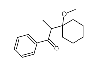 2-(1-methoxycyclohexyl)-1-phenylpropan-1-one结构式
