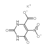 1,2,3,6-四氢-5-硝基-2,6-二氧代嘧啶-4-羧酸钾盐结构式