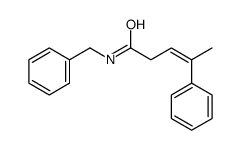 N-benzyl-4-phenylpent-3-enamide结构式