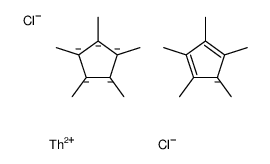 dichlorothorium,1,2,3,4,5-pentamethylcyclopenta-1,3-diene,1,2,3,4,5-pentamethylcyclopentane结构式
