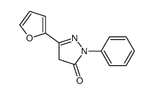 5-(furan-2-yl)-2-phenyl-4H-pyrazol-3-one结构式