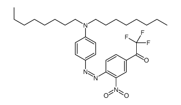 4’-二辛基氨基-2-硝基-4-三氟乙酰基偶氮苯结构式