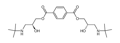 bis((S)-3-(tert-butylamino)-2-hydroxypropyl) terephthalate结构式