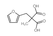 2-(2-furylmethyl)-2-methyl-propanedioic acid结构式