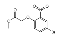 (4-bromo-2-nitro-phenoxy)-acetic acid methyl ester Structure