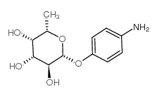 4-氨基苯基-Β-D-吡喃岩藻糖苷结构式