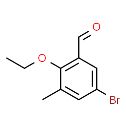 5-Bromo-2-ethoxy-3-methylbenzaldehyde Structure