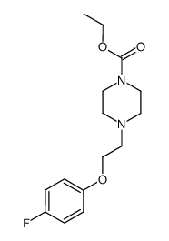 ethyl 4-(2-(4-fluorophenoxy)ethyl)piperazine-1-carboxylate结构式