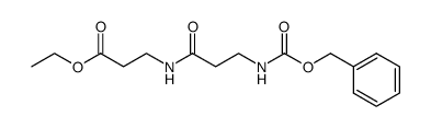 N-(N-benzyloxycarbonyl-β-alanyl)-β-alanine ethyl ester结构式