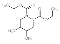 diethyl 4,5-dimethyldiazinane-1,2-dicarboxylate Structure