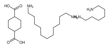 cyclohexane-1,4-dicarboxylic acid,hexane-1,6-diamine,undecane-1,11-diamine结构式