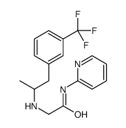 2-(α-Methyl-m-trifluoromethylphenethylamino)-N-(2-pyridinyl)acetamide Structure