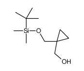 (1-(((tert-Butyldimethylsilyl)oxy)methyl)cyclopropyl)methanol Structure