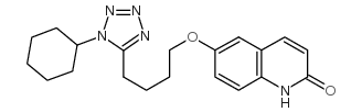 6-[4-(1-环己基-1H-四唑-5-基)丁氧基]-2(1h)-喹啉酮结构式