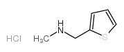 N-甲基-2-噻吩甲胺盐酸盐结构式