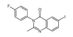 3-(4-fluorophenyl)-6-iodo-2-methylquinazolin-4-one Structure