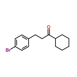 3-(4-Bromophenyl)-1-cyclohexyl-1-propanone Structure