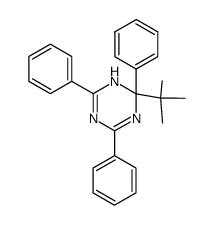 2-t-butyl-2,4,6-triphenyl-1,2-dihydro-1,3,5-triazine Structure