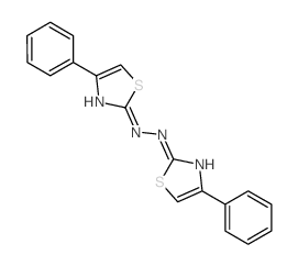 1,2-bis(4-phenyl-1,3-thiazol-2-yl)hydrazine结构式