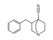 3-(phenylmethyl)-1-azabicyclo[2.2.2]octane-4-carbonitrile结构式