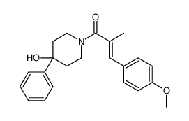 1-(3-(4-Methoxyphenyl)-2-methyl-1-oxo-2-propenyl)-4-phenyl-4-piperidin ol Structure