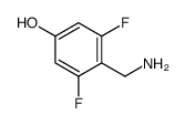 4-(氨基甲基)-3,5-二氟苯酚(9ci)结构式