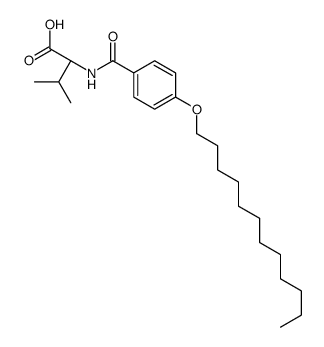 (2S)-2-[(4-dodecoxybenzoyl)amino]-3-methylbutanoic acid Structure