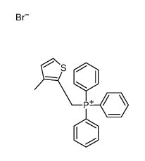 (3-methylthiophen-2-yl)methyl-triphenylphosphanium,bromide Structure