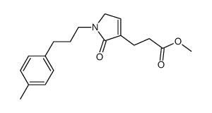 3-[2-oxo-1-(3-p-tolyl-propyl)-2,5-dihydro-1H-pyrrol-3-yl]-propionic acid methyl ester Structure