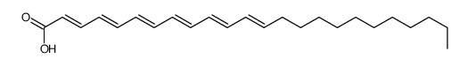 (2E,4E,6E,8E,10E,12E)-Tetracosa-2,4,6,8,10,12-Hexaenoic Acid Structure