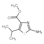 2-氨基-5-异丙基-1,3-噻唑-4-羧酸甲酯结构式