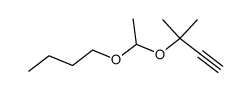 3-(1-butoxy-ethoxy)-3-methyl-but-1-yne结构式