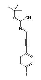 tert-butyl N-[3-(4-iodophenyl)prop-2-ynyl]carbamate Structure
