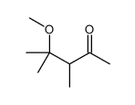 4-methoxy-3,4-dimethylpentan-2-one结构式