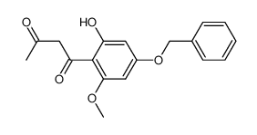 1-(4-benzyloxy-2-hydroxy-6-methoxyphenyl)-1,3-butanedione结构式